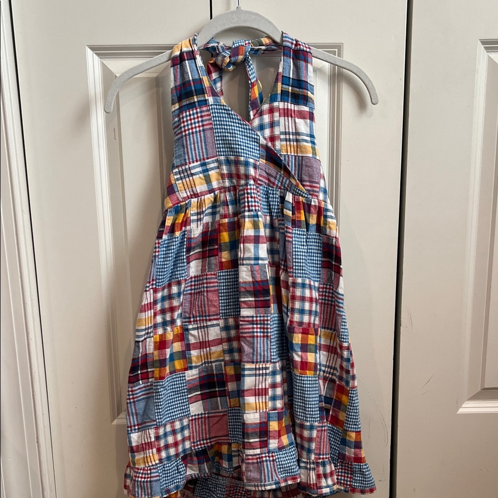 Plaid Halter Dress